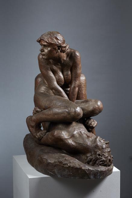 Gustavs &Scaron;ķilters.&nbsp;Lietuvēns.&nbsp;1910. Patinēts ģipsis.&nbsp;LNMM kolekcija