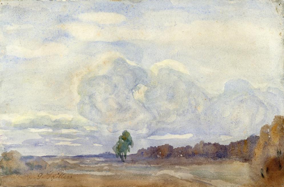 Gustavs &Scaron;ķilters. Autumn Clouds. 1921. Watercolour on paper.&nbsp;LNMA collection