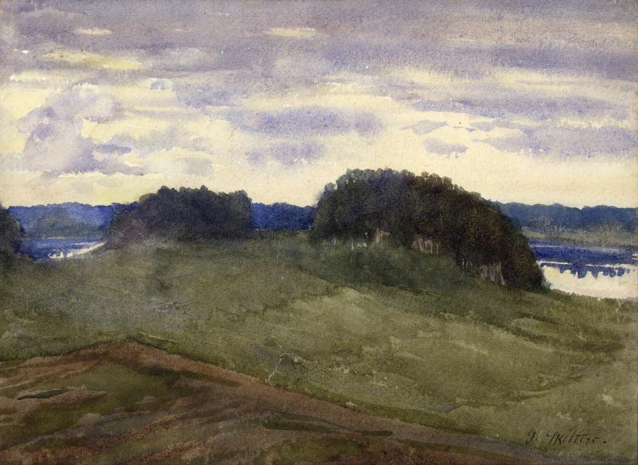 Gustavs &Scaron;ķilters.&nbsp;Pļavas.&nbsp;1914. Papīrs, akvarelis.&nbsp;LNMM kolekcija