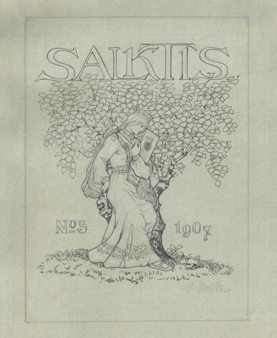 Gustavs &Scaron;ķilters. Fairy Tale &ldquo;The Grass Snake&rsquo;s Bride&rdquo;. 1912. Etching on paper.&nbsp;LNMA collection