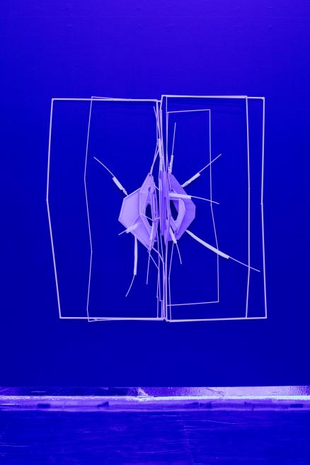 Works by Indriķis Ģelžs at the Purvītis Prize 2025 exhibition.