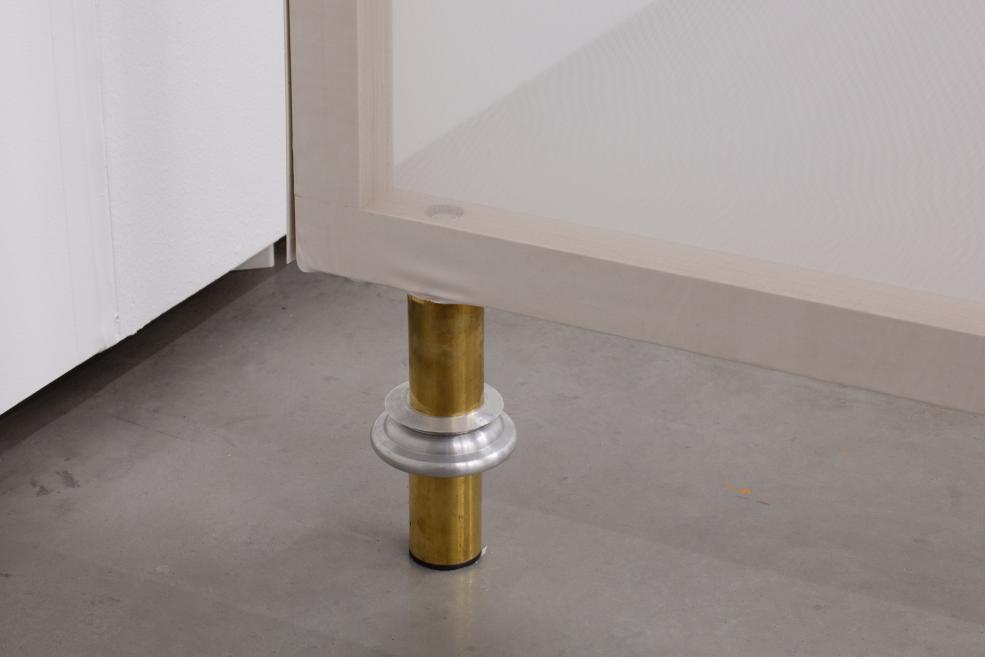 Works by Inga Meldere and Luīze Nežberte at the Purvītis Prize 2025 exhibition.