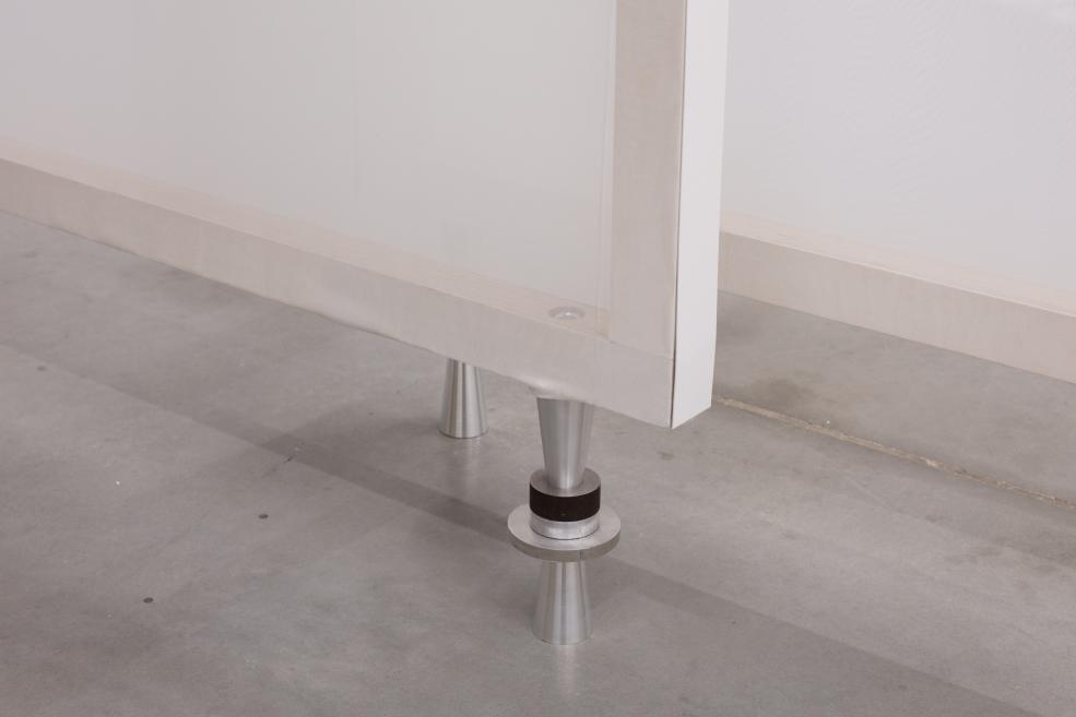 Works by Inga Meldere and Luīze Nežberte at the Purvītis Prize 2025 exhibition.