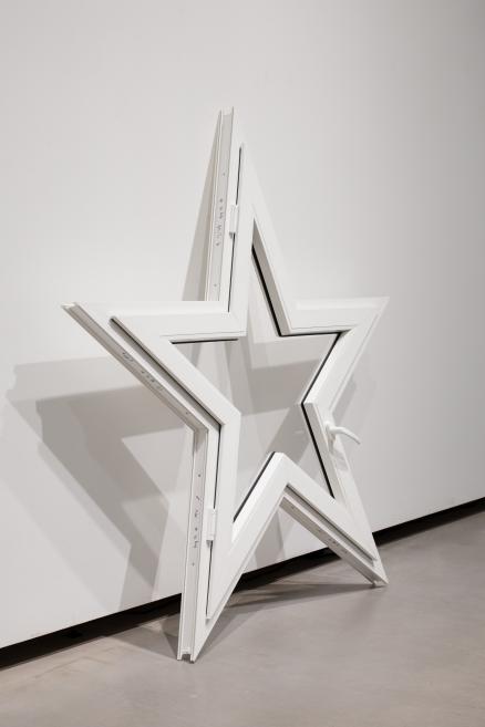 Krišis Salmanis&#039; works at the Purvītis Prize 2025 exhibition.