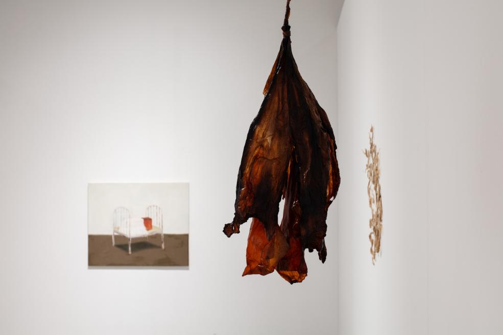 Paula Zvane&#039;s works at the Purvītis Prize 2025 exhibition.