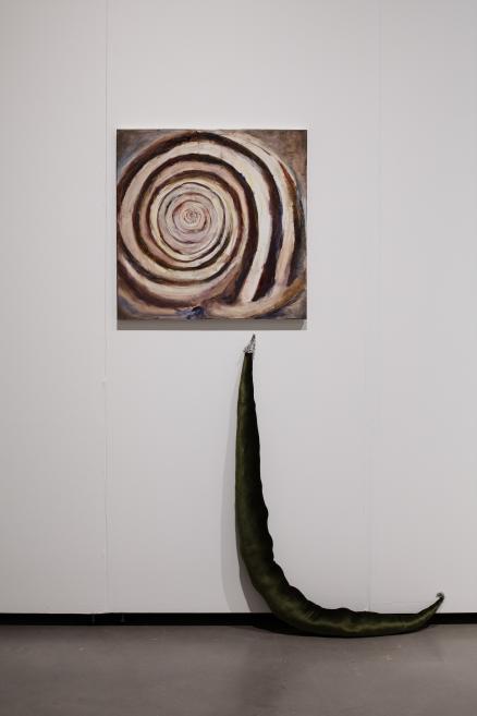 Paula Zvane&#039;s works at the Purvītis Prize 2025 exhibition.