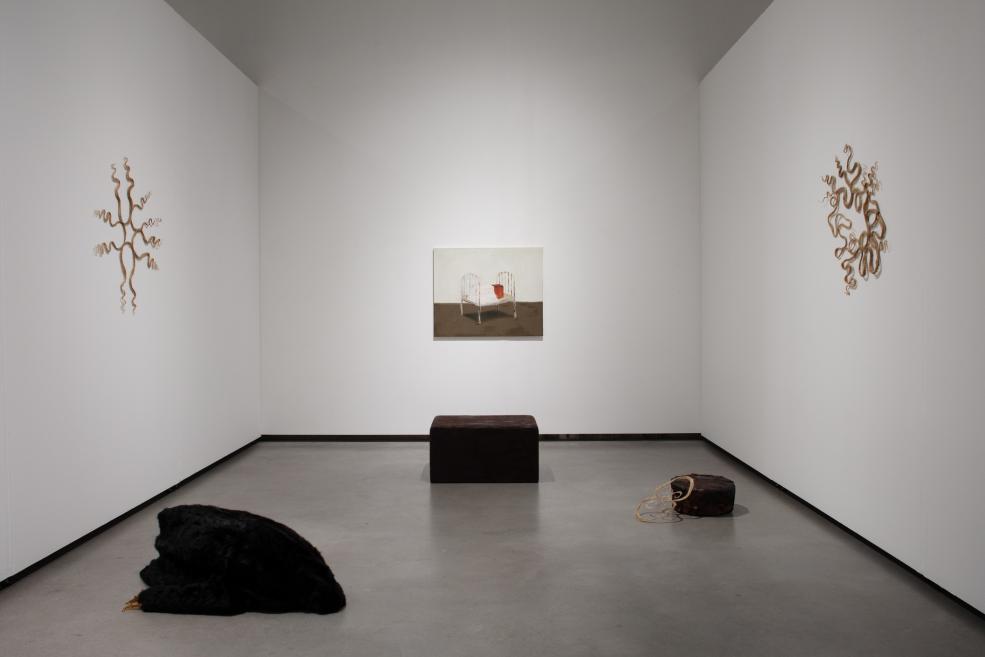 Paula Zvane&#039;s works at the Purvītis Prize 2025 exhibition.