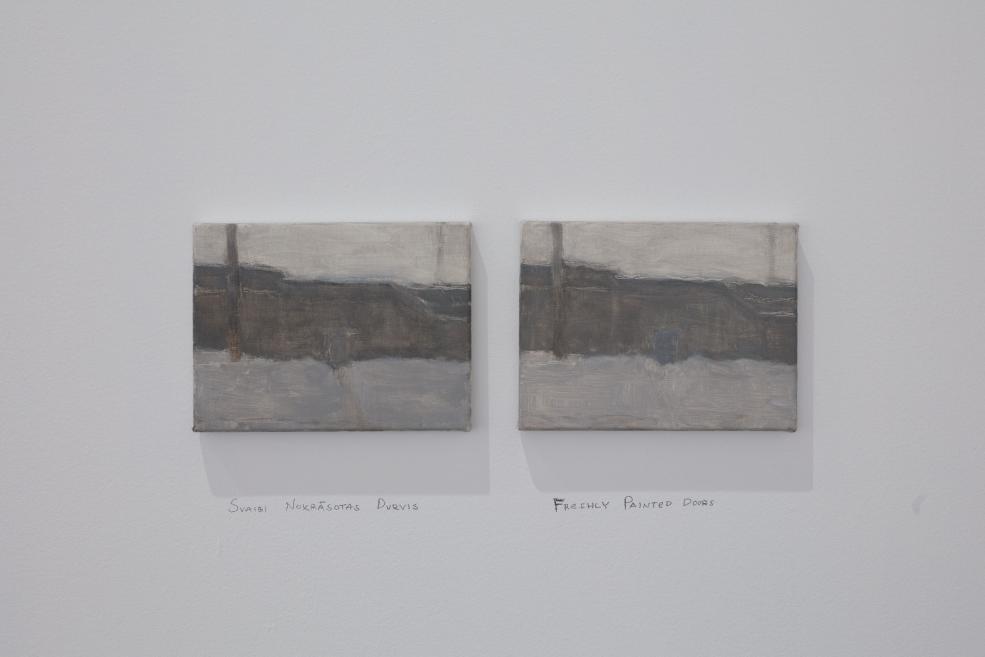 View from Roman Korovin&#039;s exhibition at the Purvītis Prize 2025 exhibition.