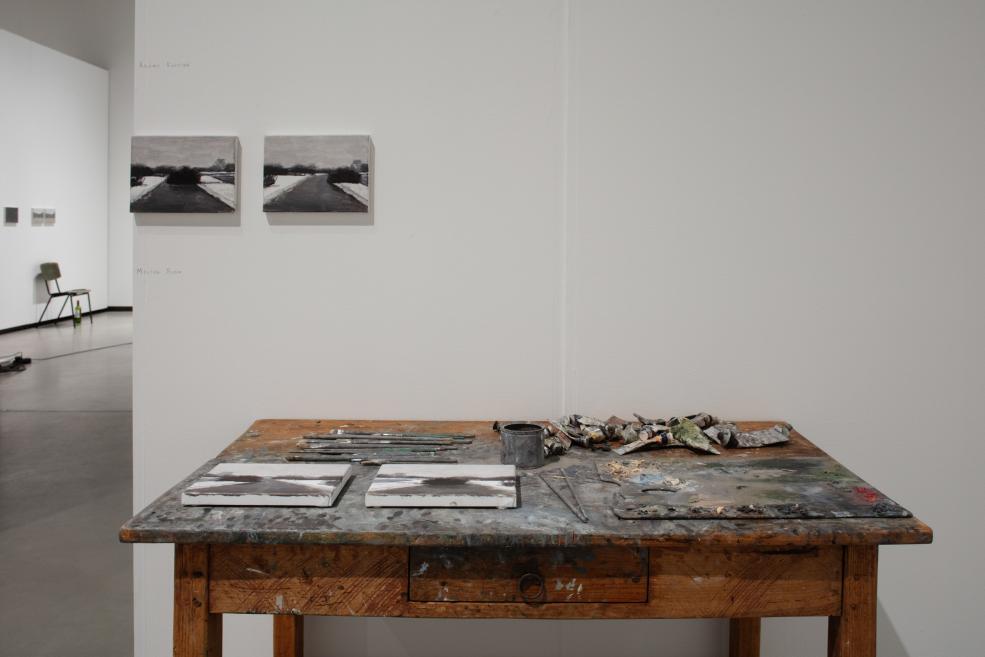 View from Roman Korovin&#039;s exhibition at the Purvītis Prize 2025 exhibition.