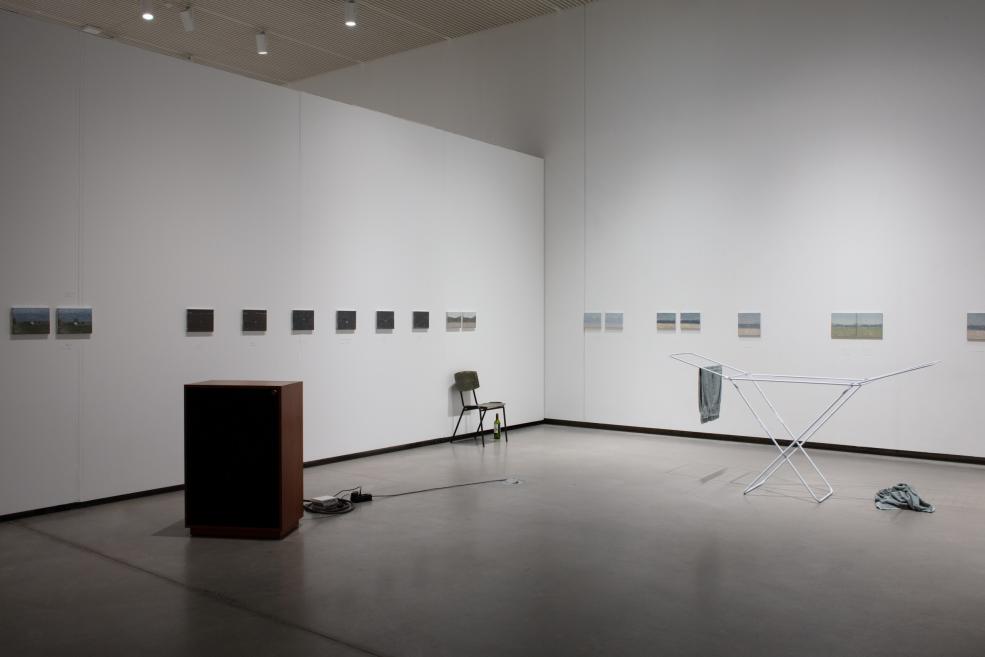 View from Roman Korovin&#039;s exhibition at the Purvītis Prize 2025 exhibition.