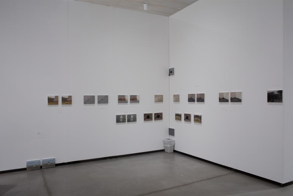 View from Roman Korovin&#039;s exhibition at the Purvītis Prize 2025 exhibition.