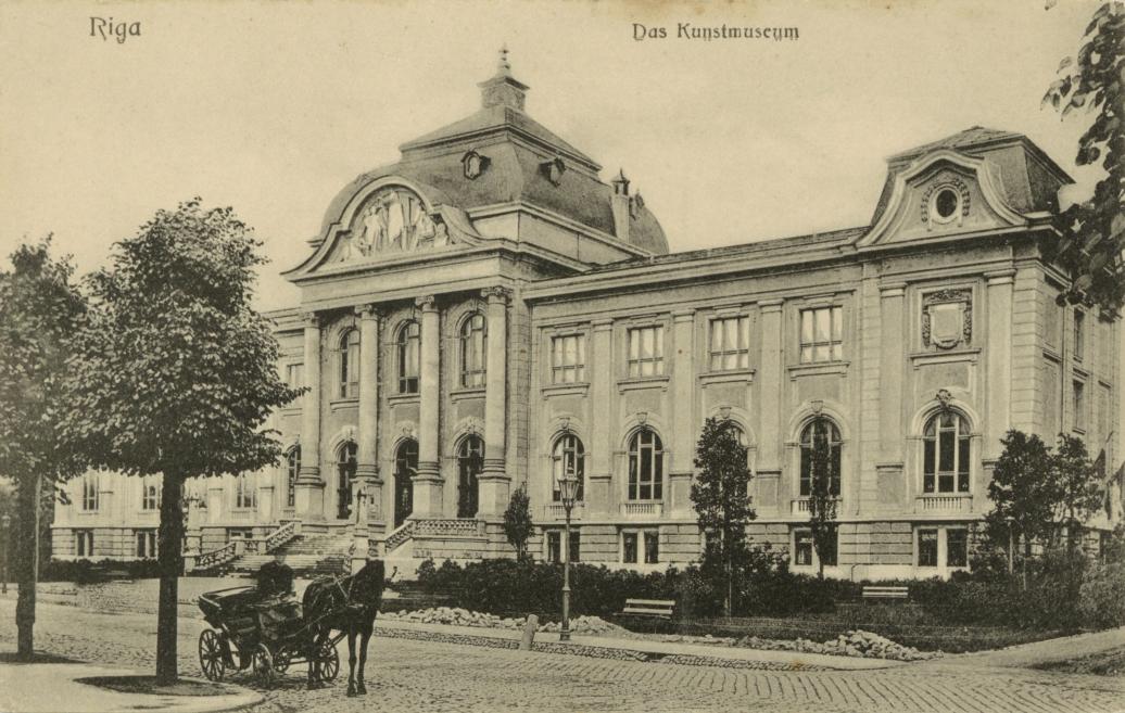 Riga City Art Museum. Postcard. Ca. 1905&ndash;1910. LNMA collection&nbsp;