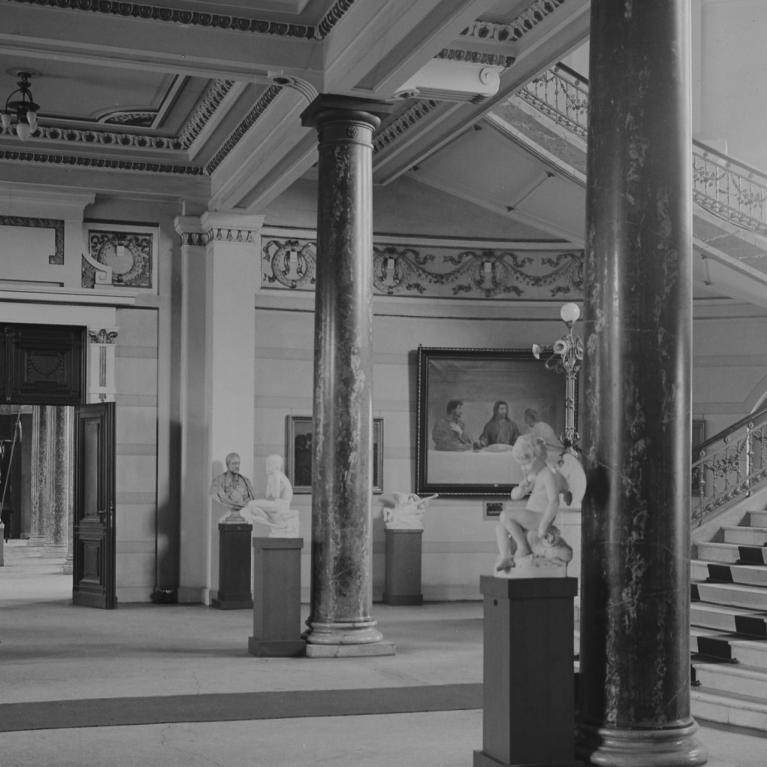 Vestibule of the Riga City Art Museum. Ca. 1910&ndash;1915. Unknown photographer. LNMA collection.&nbsp;