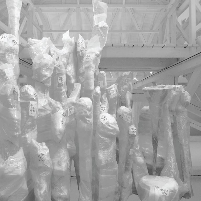 Waiting. Exhibition visualization. Publicity photo