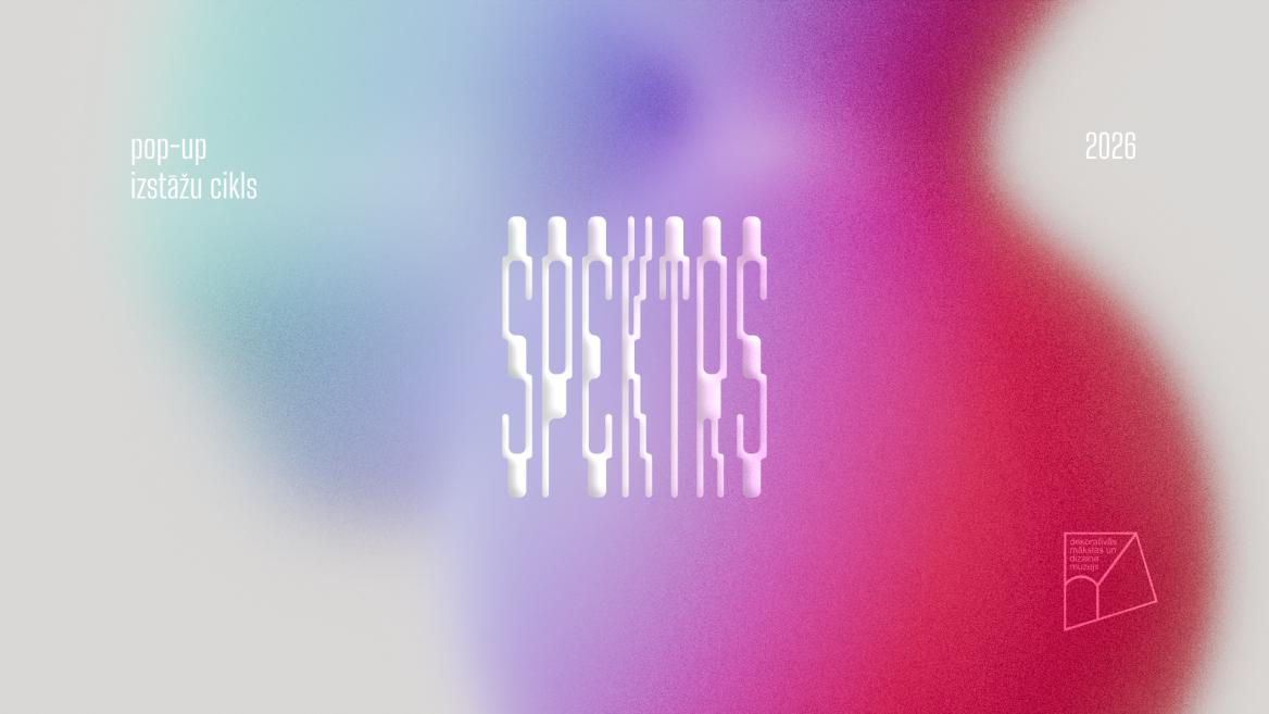 Abstrakts dizains ar uzrakstu "Spektrs"