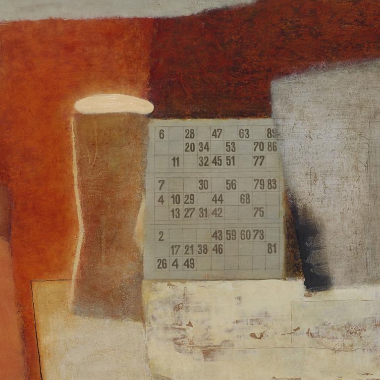 Māra Vaičunas. Lotto. Fragments. 2005. Finieris, eļļa. Privātkolekcija. Publicitātes foto
