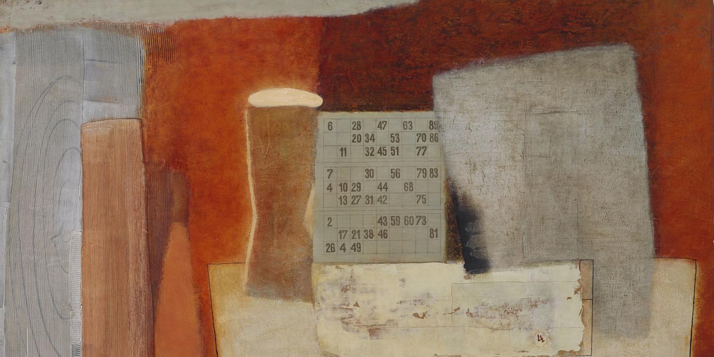 Māra Vaičunas. Lotto. Fragments. 2005. Finieris, eļļa. Privātkolekcija. Publicitātes foto