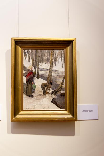 Skats no Jaņa Rozentāla 160 gadu jubilejas izstādes J. Rozentāla Saldus vēstures un mākslas muzejā. 2026. Foto: Diāna Krūmiņa