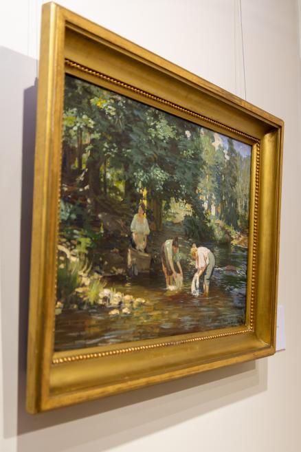 Skats no Jaņa Rozentāla 160 gadu jubilejas izstādes J. Rozentāla Saldus vēstures un mākslas muzejā. 2026. Foto: Diāna Krūmiņa