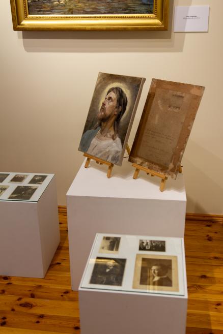 Skats no Jaņa Rozentāla 160 gadu jubilejas izstādes J. Rozentāla Saldus vēstures un mākslas muzejā. 2026. Foto: Diāna Krūmiņa