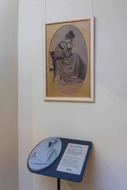 Skats no Jaņa Rozentāla 160 gadu jubilejas izstādes J. Rozentāla Saldus vēstures un mākslas muzejā. 2026. Foto: Diāna Krūmiņa