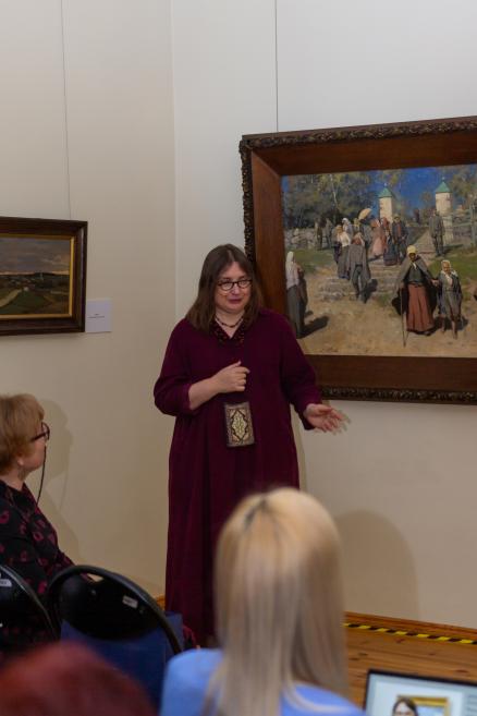 Jaņa Rozentāla 160 gadu jubilejas izstādes zinātniskie lasījumi J. Rozentāla Saldus vēstures un mākslas muzejā. 18.03.2026. Foto: Diāna Krūmiņa