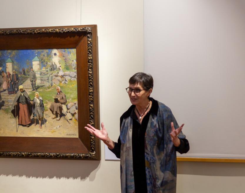 Jaņa Rozentāla 160 gadu jubilejas izstādes zinātniskie lasījumi J. Rozentāla Saldus vēstures un mākslas muzejā. 18.03.2026. Foto: Diāna Krūmiņa