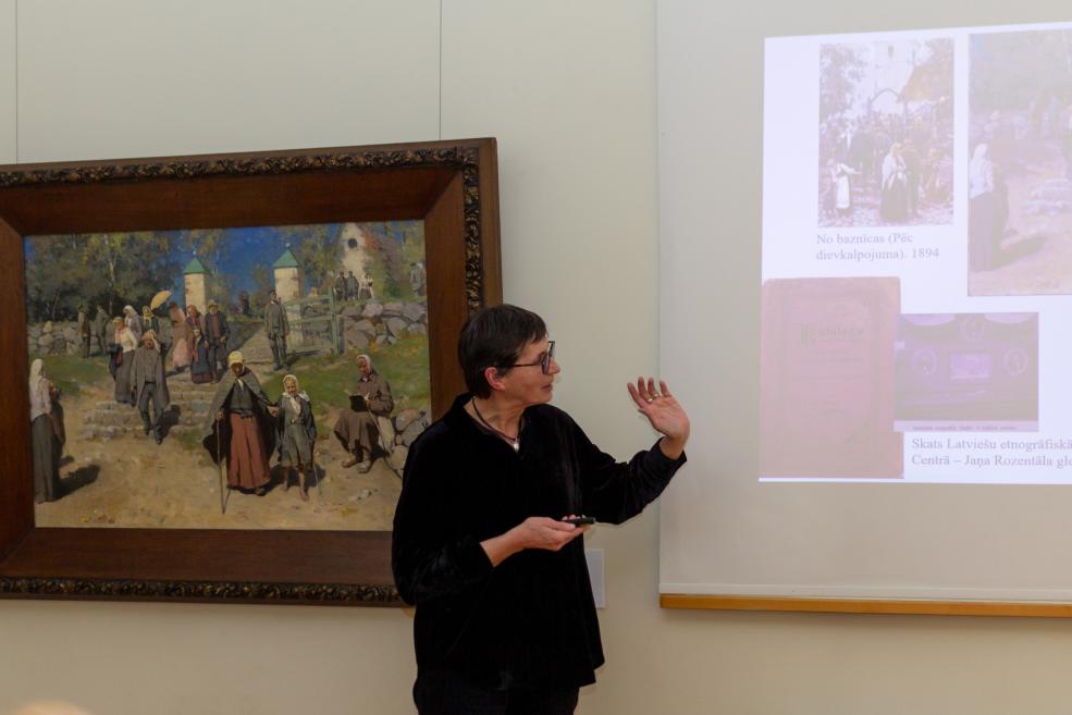 Jaņa Rozentāla 160 gadu jubilejas izstādes zinātniskie lasījumi J. Rozentāla Saldus vēstures un mākslas muzejā. 18.03.2026. Foto: Diāna Krūmiņa
