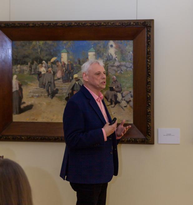 Jaņa Rozentāla 160 gadu jubilejas izstādes zinātniskie lasījumi J. Rozentāla Saldus vēstures un mākslas muzejā. 18.03.2026. Foto: Diāna Krūmiņa