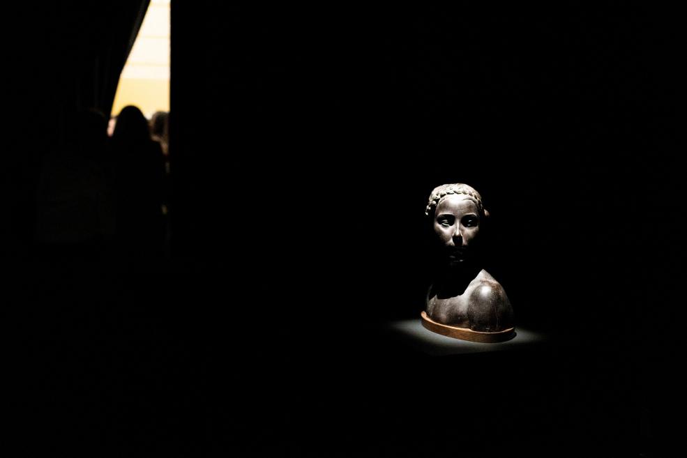 Skats no izstādes &ldquo;Itālijas gaisma: no Fatori līdz Morandi&rdquo; Latvijas Nacionālajā mākslas muzejā. 2025. Foto: Kristīne Madjare