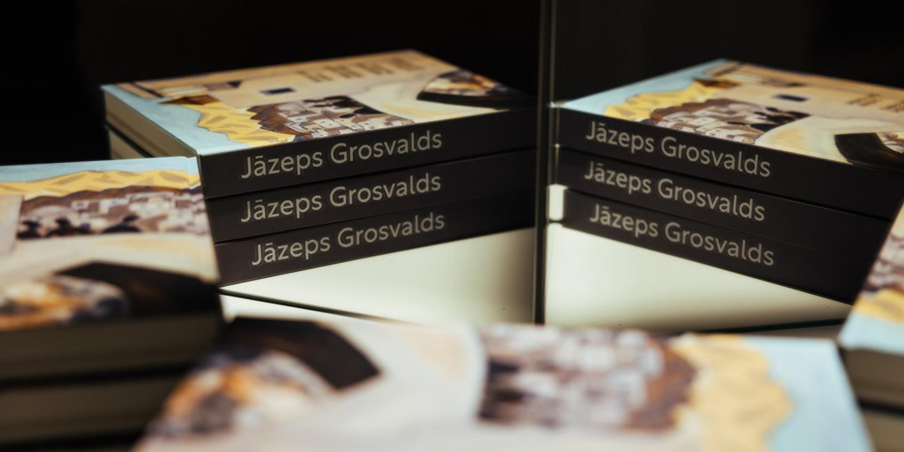 Jāzeps Grosvalds' book Scenes of Persia. Design: Inese Hofmane. 2023. Photo: Ģirts Raģelis