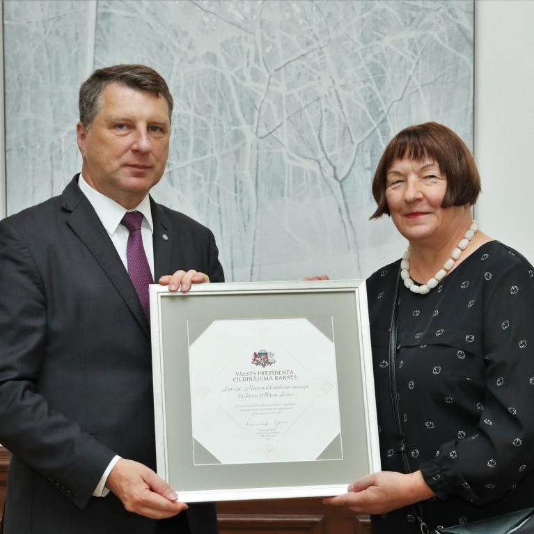Certificate of Merit of the President of Latvia