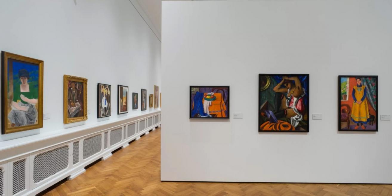 Exhibition at the Latvian National Museum of Art presenting 20th-century portrait and figurative art.