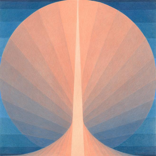 Žanis&nbsp;Valdheims. Zīmējums Nr. 477. 1981. Bristoles papīrs, krāsainie zīmuļi. LNMM kolekcija