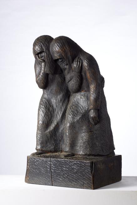 Romualds Griņēvičs. Morning Woman (Grief). 1943. Wood. LNMA collection