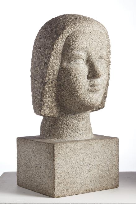 Marta Skulme.&nbsp;Sievietes galva.&nbsp;ap 1930.&nbsp;Granīts.&nbsp;LNMM kolekcija