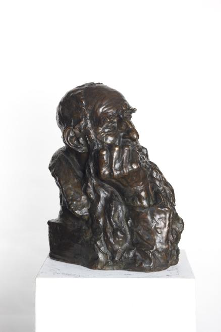 Gustavs &Scaron;ķilters.&nbsp;Veča galva.&nbsp;1914 / atliets bronzā 1955.&nbsp;Bronza, lējums.&nbsp;LNMM kolekcija