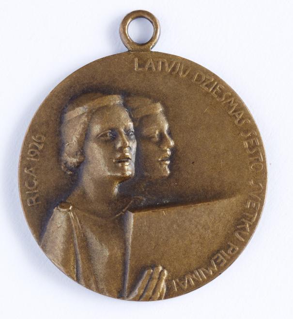 Teodors Zaļkalns.&nbsp;Dziesmu svētki.&nbsp;1926.&nbsp;Bronza.&nbsp;LNMM kolekcija