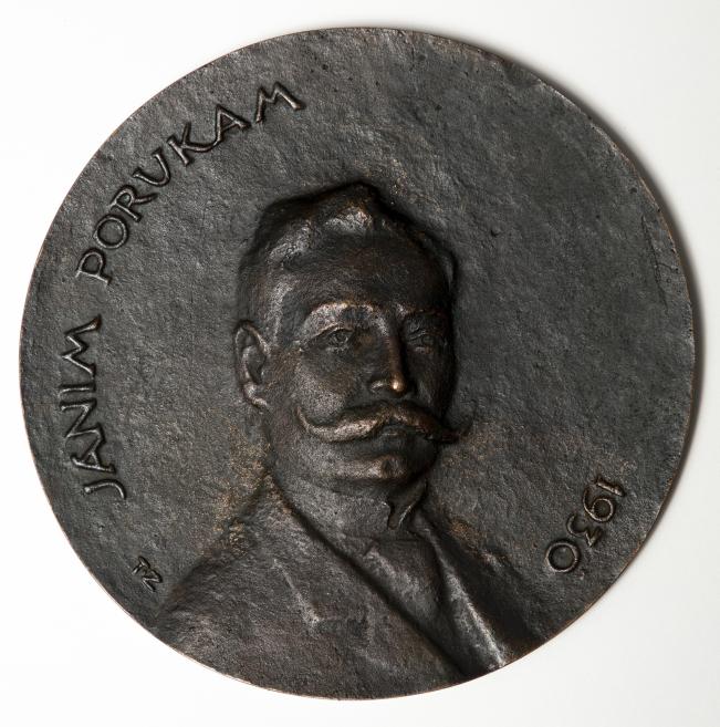 Teodors Zaļkalns.&nbsp;Jānis Poruks.&nbsp;1930.&nbsp;Bronza, lējums.&nbsp;LNMM kolekcija