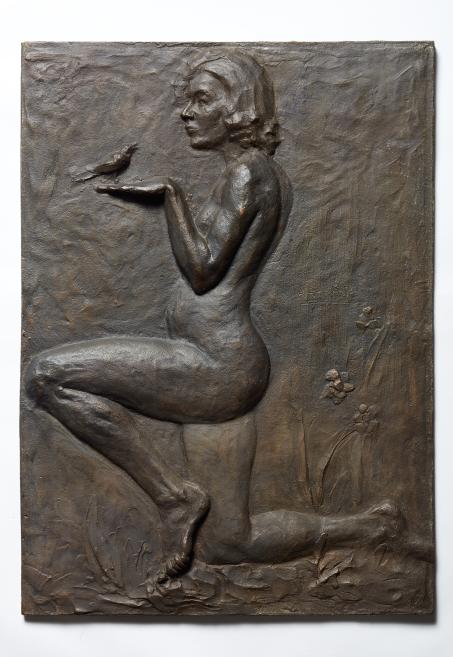 Arvīds Brastiņ&scaron;. Relief. Undated. Bronze. LNMA collection