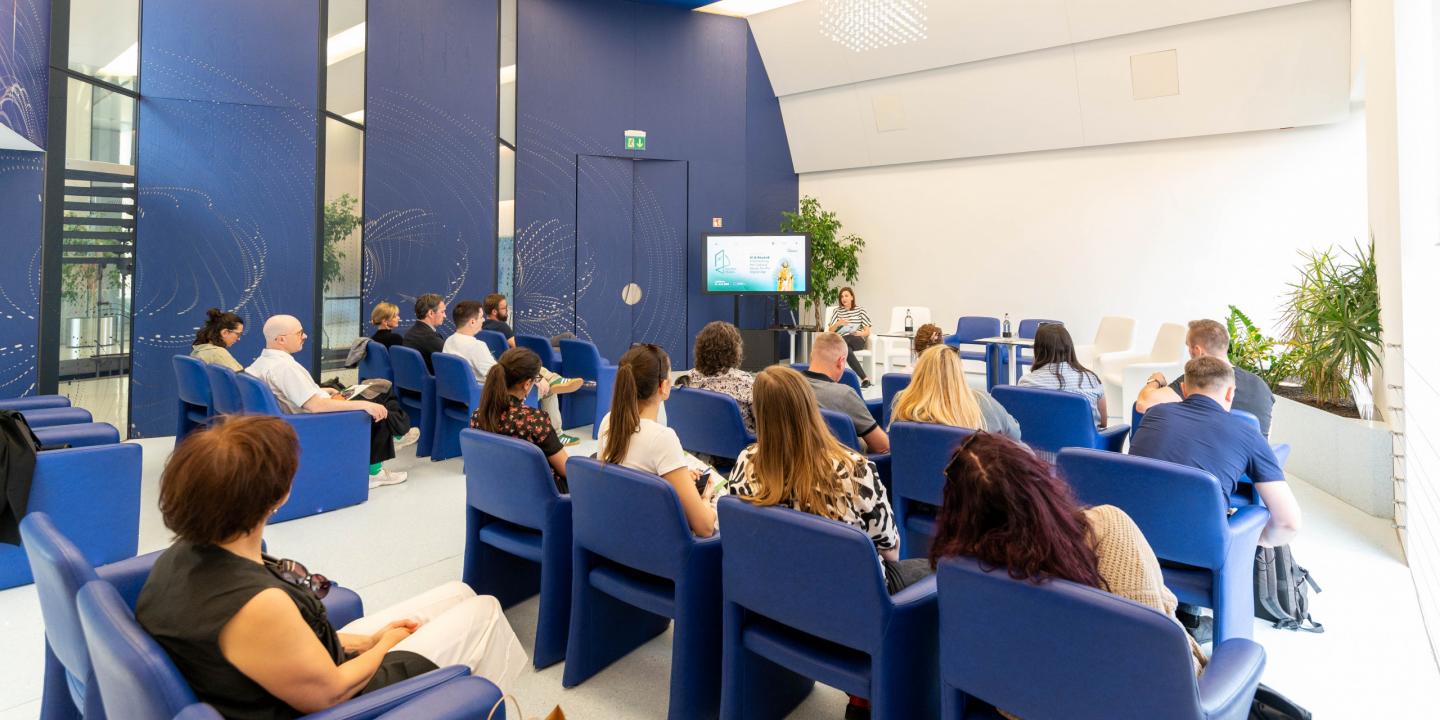 "Talking Heads" project participants taking part in the discussion "Understanding the Digital Landscape in Culture"