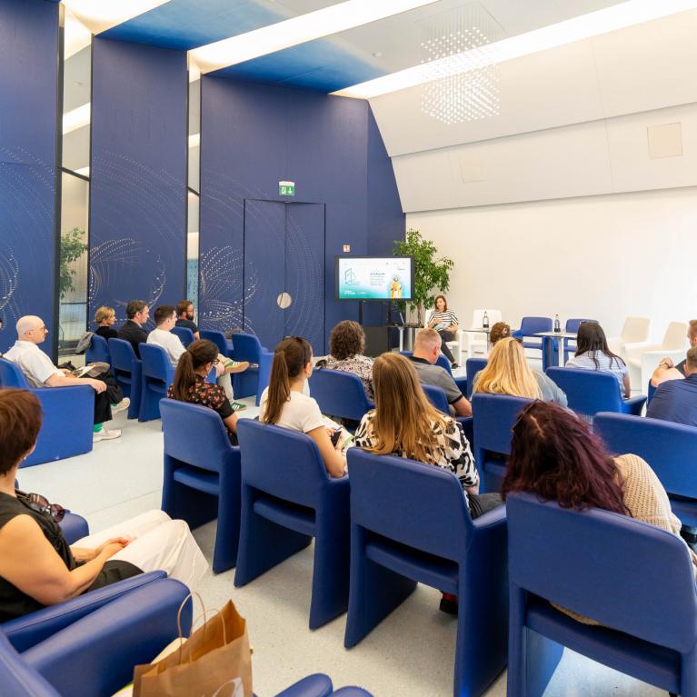 "Talking Heads" project participants taking part in the discussion "Understanding the Digital Landscape in Culture"