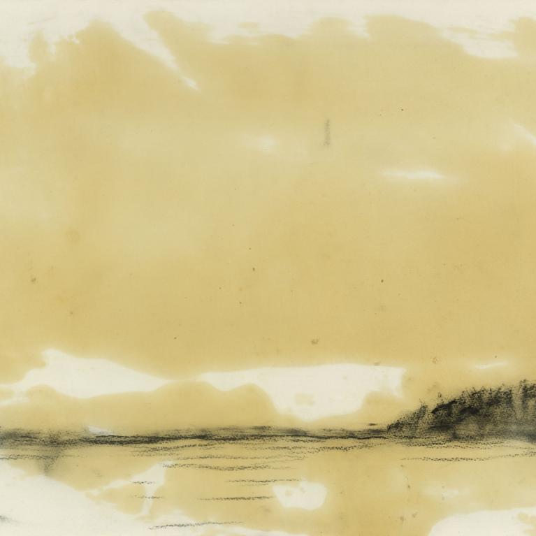 Ēriks Dītmans (Erik Dietman). Krakon. Bez datējuma. Papīrs, ogle, eļļa. Floransas un Daniela Gerlēnu kolekcijas dāvinājums, 2012. Pompidū centra kolekcija, Parīze. &copy; Adagp, Paris, 2026. Foto &copy; Centre Pompidou, MNAM-CCI/Andr&eacute; Morin/Dist. GrandPalaisRmn