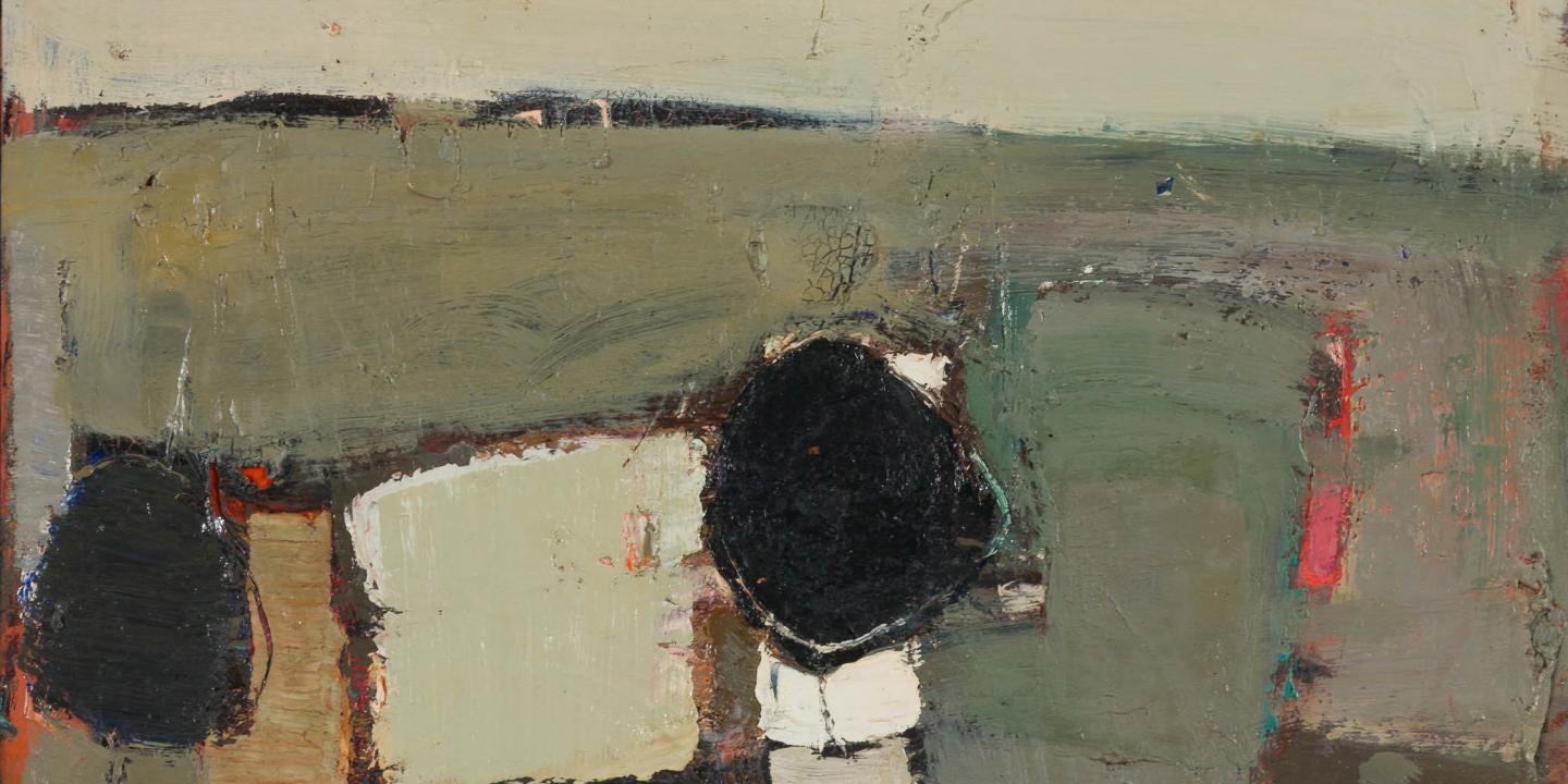 Raimonds Staprāns. Klusā daba. 1958. Audekls, eļļa. Staprānu ģimenes kolekcija&nbsp;