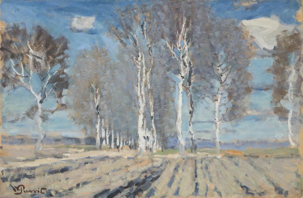 Vilhelms Purvītis (1872&ndash;1945). Ainava. 20. gadsimta sākums. Tempera, kartons. LNMM kolekcija. Foto: Normunds Brasliņ&scaron;