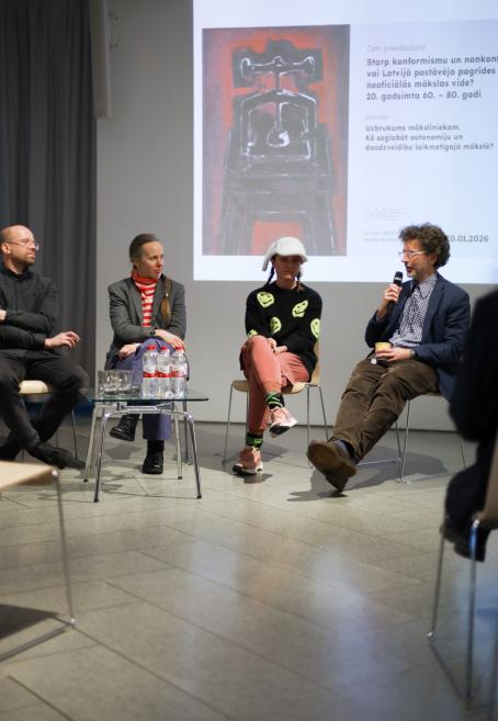 Priek&scaron;lasījumu un diskusijas publicitātes attēls. Foto: Estere Rožkalne