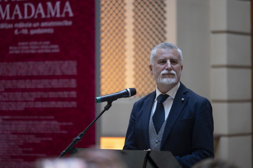 Opening of the exhibition. Photo: Jānis Deinats