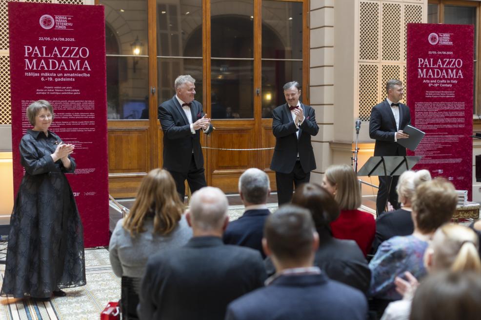 Opening of the exhibition. Photo: Jānis Deinats