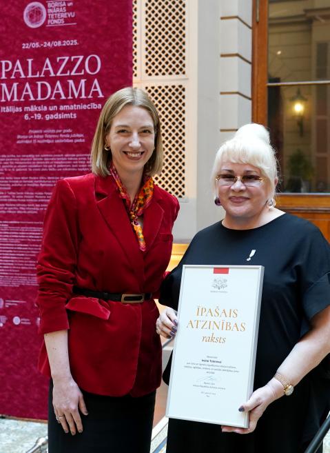 Opening of the exhibition. Photo: Ieva Leini&scaron;a