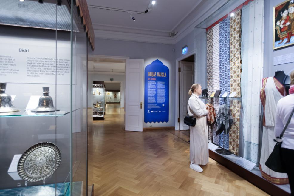 Indijas mākslas pastāvīgā ekspozīcija Āzijas mākslas galerijā. Foto: Marta Ozola